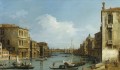 The Grand Canal from Campo S Vio towards the Bacino Canaletto